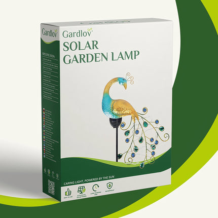 Gardlov 25281 peacock solar lamp