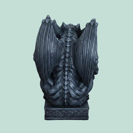 Gargoyle Garden Ornament, Weather-Resistant Polyresin