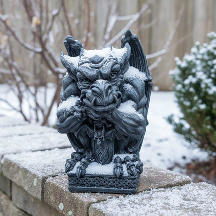 Gargoyle Garden Ornament, Weather-Resistant Polyresin