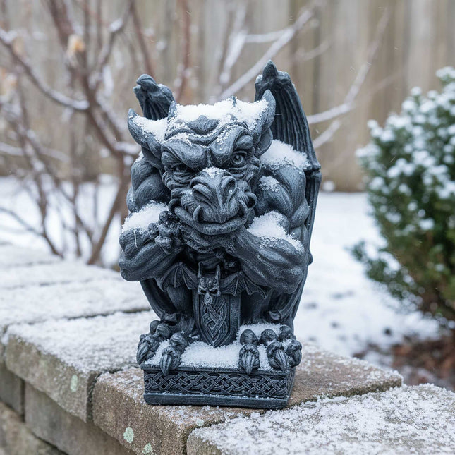 Gargoyle Gartenfigur, wetterbeständiges Polyresin