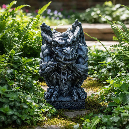 Gargoyle Garden Ornament, Weather-Resistant Polyresin