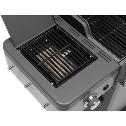 Gasgrill mit Thermostat, 5 Brennern, Infrarot-Seitenbrenner