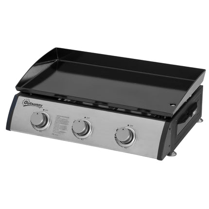 Gasgrill mit 3 Edelstahlbrennern, Druckminderer