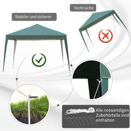 Pop-up altán 2.95x2.95M, UV odolný skládací ocelový rám