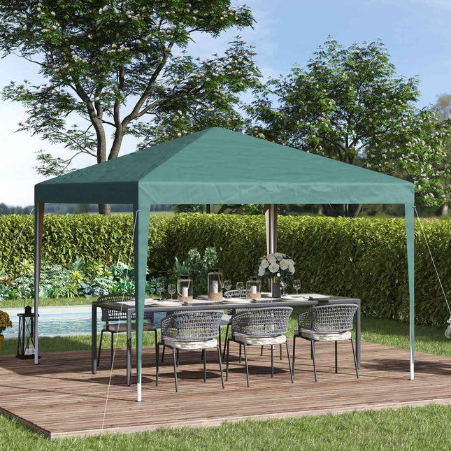 Faltpavillon 2.95x2.95M, UV-beständiges zusammenklappbares Stahlgestell