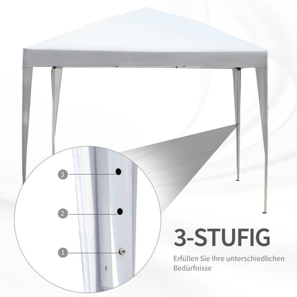 Pavillon 2,95x2,95M, UV-beständig, Stahlrahmen