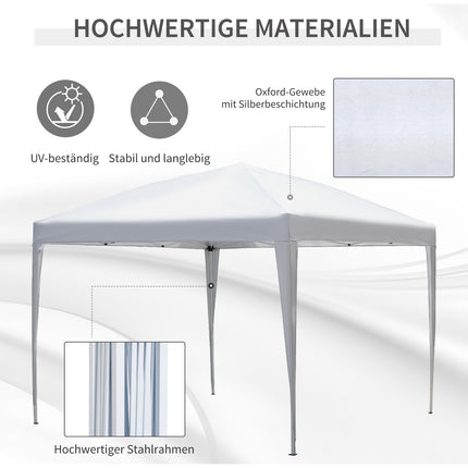 Pavillon 2,95x2,95M, UV-beständig, Stahlrahmen