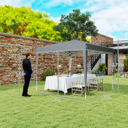 Pop-Up Pavillon 3x3m, wasserabweisend, UV50+ Schutz