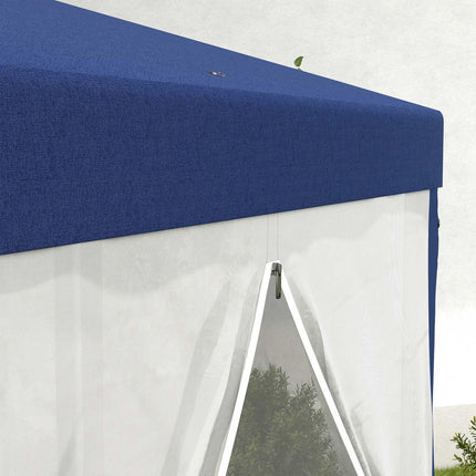 Sechseckiger Pavillon 4x3m, wasserabweisend, Moskitonetz