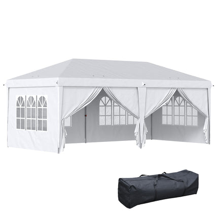 Faltbarer Gartenpavillon mit Seitenwänden und UV-Schutz