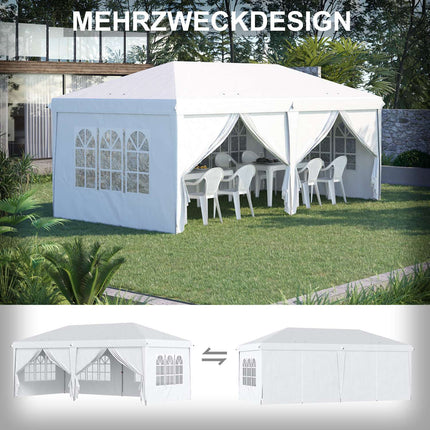 Faltbarer Gartenpavillon mit Seitenwänden und UV-Schutz