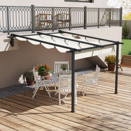 Adjustable 3 x 3m Pergola Gazebo Canopy for Patio and Garden