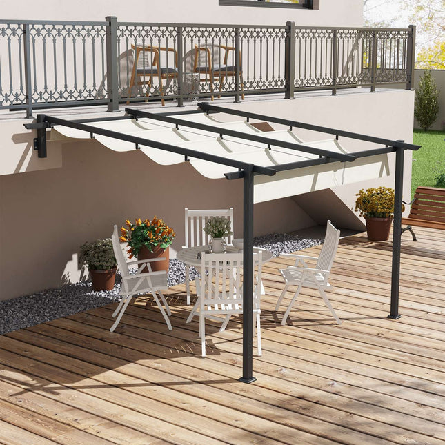 Adjustable 3 x 3m Pergola Gazebo Canopy for Patio and Garden