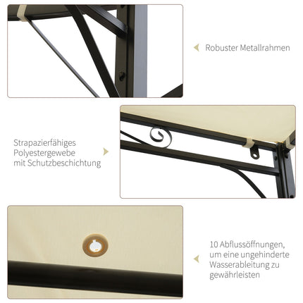 Gartentent mit UV-Schutz, Stahl & Polyester 3x2,5m