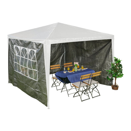 Gazebo Side Panels Set, 3 Pieces, Weatherproof PE