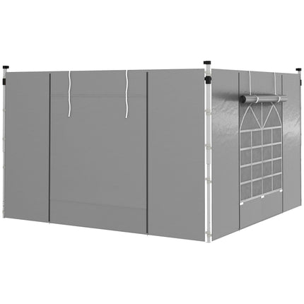 Sada bočních stěn k altánu 3x3m nebo 3x6m, světle šedá