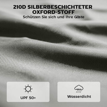 Pavillon-Seitenwände-Set, 3x3m, UPF 50+ Oxford-Gewebe