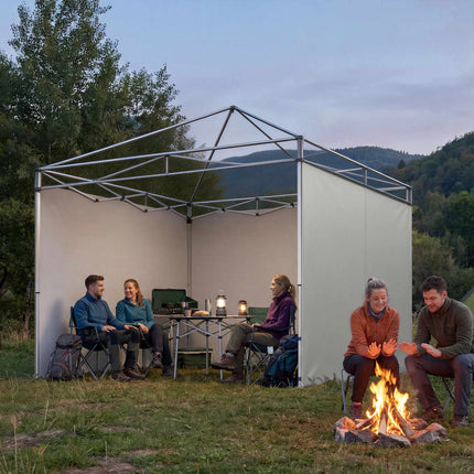 Pavillon-Seitenwände-Set, 3x3m, UPF 50+ Oxford-Gewebe
