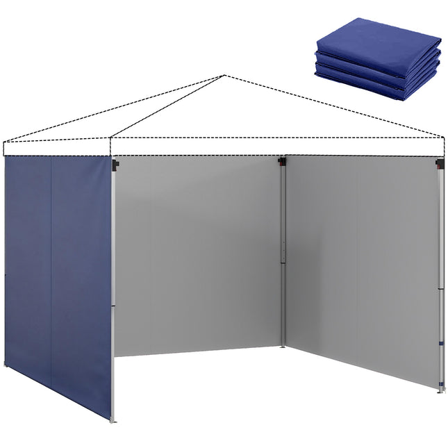 Pavillon Seitenwände Set, 3x3m, UPF 50+ Oxford-Gewebe