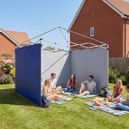Pavillon Seitenwände Set, 3x3m, UPF 50+ Oxford-Gewebe