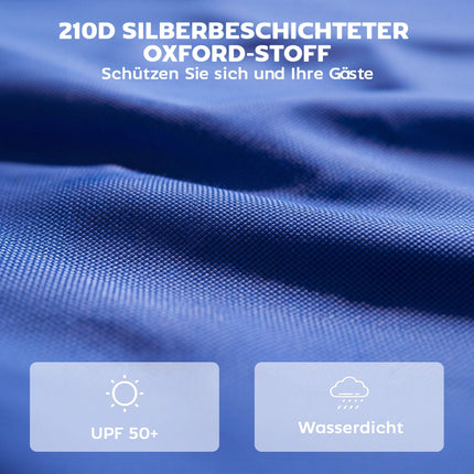 Pavillon Seitenwände Set, 3x3m, UPF 50+ Oxford-Gewebe