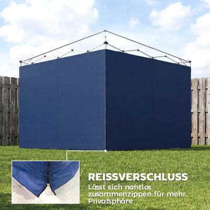 Pavillon Seitenwände Set, 3x3m, UPF 50+ Oxford-Gewebe
