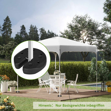 Gazebo Weight Set, 4x 3kg Cement-Filled Anchors
