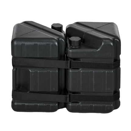 Gazebo Weights Set, fillable with water or sand, black
