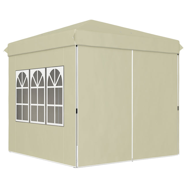 Pavillon 2,5x2,5m UV 50+ wasserabweisend creme