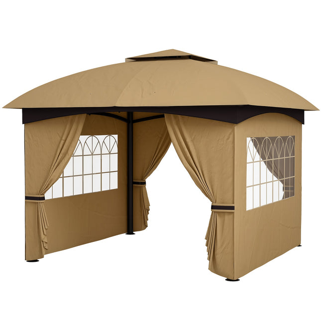 Wasserabweisender Gartenpavillon 3,4x3,4 m mit UV-Schutz