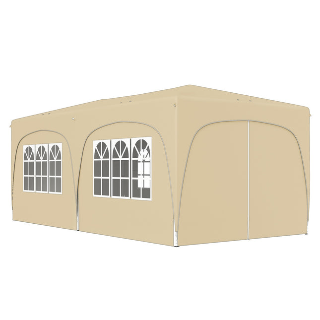 3x6m wasserdichter Pop-up-Pavillon, UV50+, 6 Seitenwände