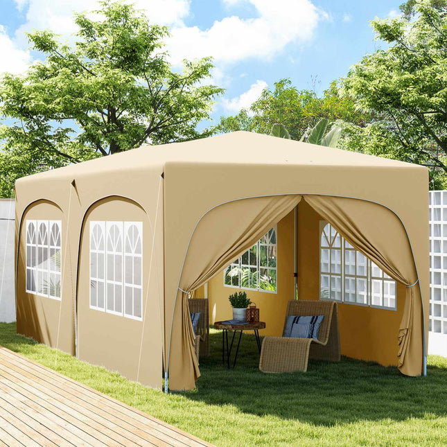 3x6m wasserdichter Pop-up-Pavillon, UV50+, 6 Seitenwände