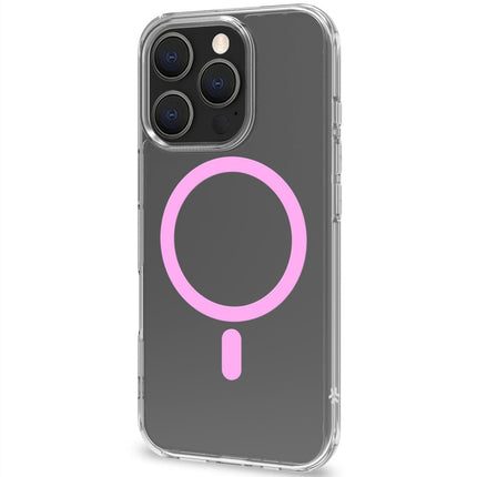 Gelskin mag magnetický kryt MagSafe iPhone 16 Pro průhledný + růžová