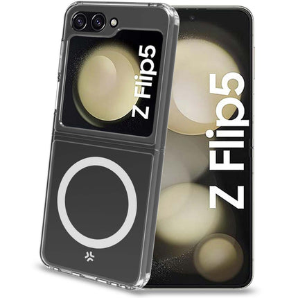 Gelskinmag Magnetische TPU-Hülle Galaxy Z Flip 5 Transparent