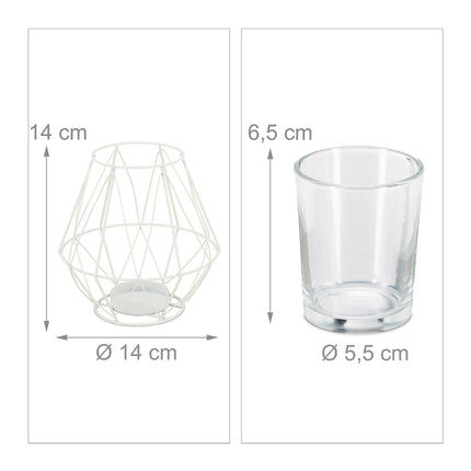 Geometric tealight holder