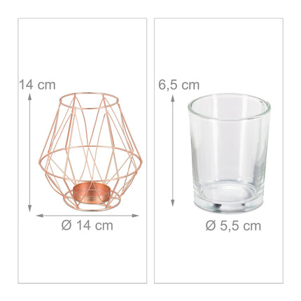 Geometric tealight holder