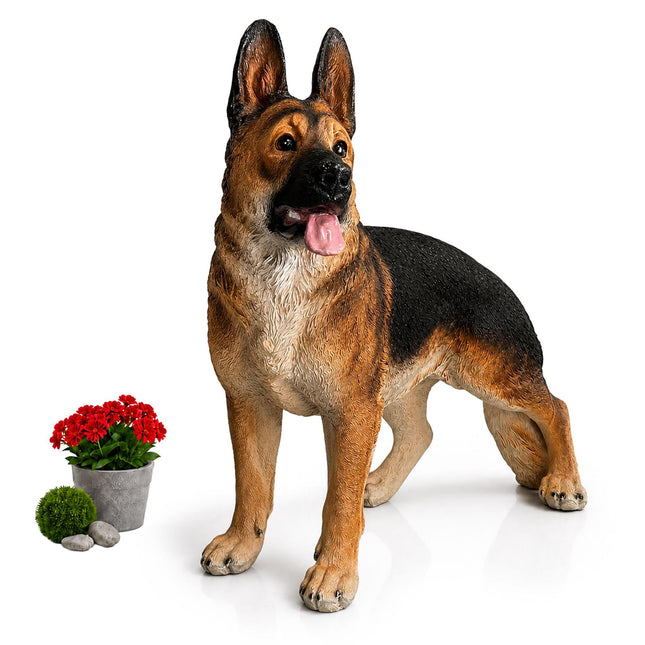 Gartenskulptur Schäferhund, Polyresin, 114 cm