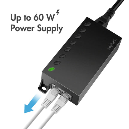 Gigabitový PoE++ injektor 60W IEEE802.3af/at/bt