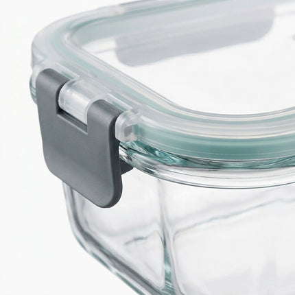 Glass Food Storage Containers with Click-Lock Lids, Set of 12, Leakproof