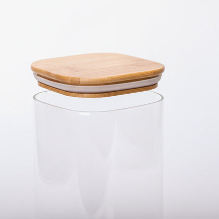 Vorratsgläser, Bambusdeckel, 1500ml, 3er-Set