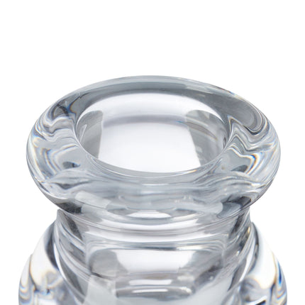 Glass candle holder with 6 pcs