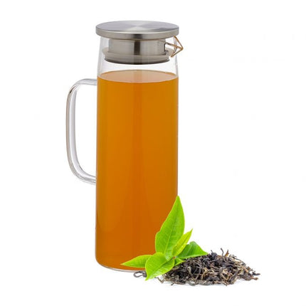 Glass carafe with lid 1.2 litres