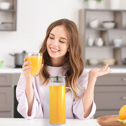 Glass carafe with lid 1.2 litres