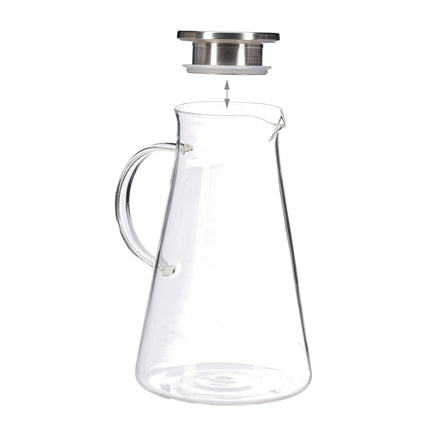 Carafe en verre avec couvercle 1,8 litres
