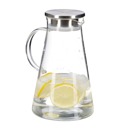 Carafe en verre avec couvercle 1,8 litres
