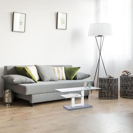 Table basse en verre