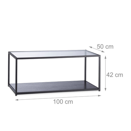 Table basse en verre