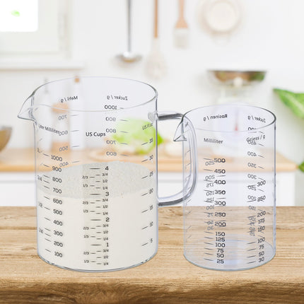 Glasmessbecher 2er Set