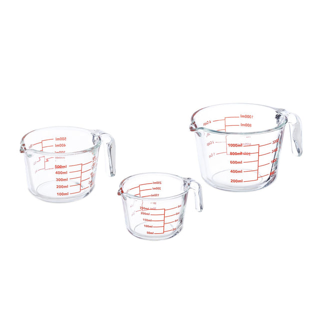 Glasmessbecher 3er Set