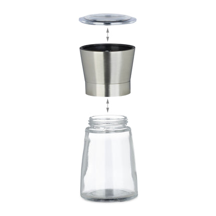Salz- und Pfeffermühle aus Glas